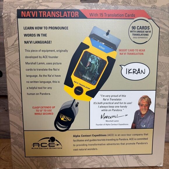 Disney Avatar Na'vi Translator Toy with Translation Cards New in Box - Picture 3 of 7